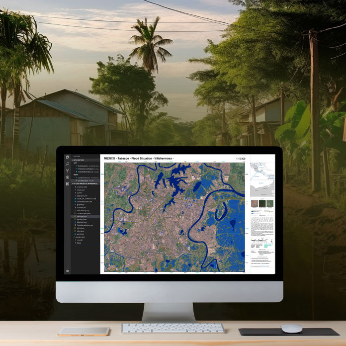 Plataforma de IA UNAM-HUAWEI para el mapeo de inundaciones mediante imágenes satelitales